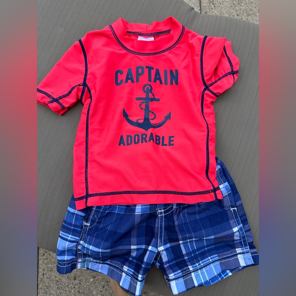 Carters 18 month boys swimsuit set